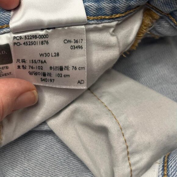 Levi-s 501 Women's Blue Shorts size 10 - Picture 6 of 6